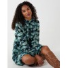 Geometric Print Blouson Dress