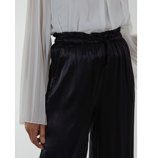 Satin Wide Leg Trouser