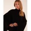 Tassel High Neck Poncho