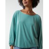 Batwing Necklace Elasticated Hem Top