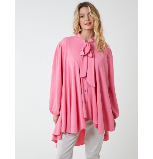 A Line Hi Low Tunic Blouse