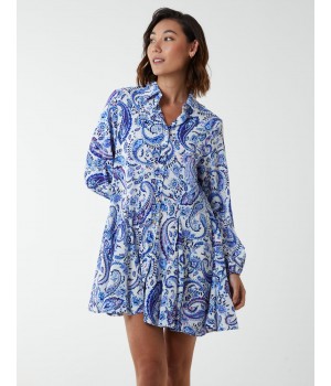 Paisley Button Down Dress