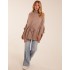 Roll Neck Drawstring Poncho