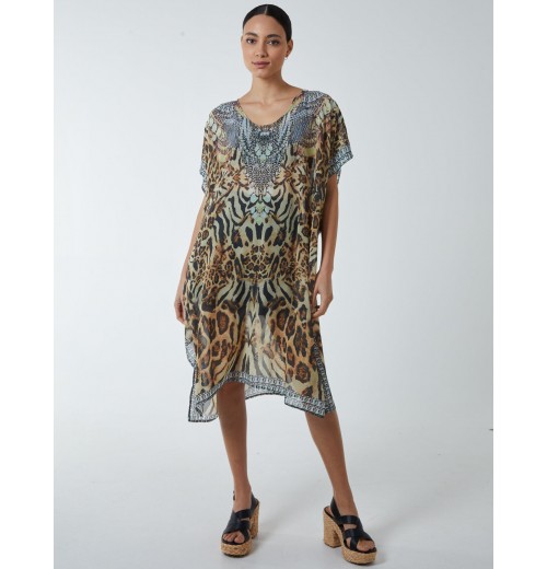 Animal Print Kaftan