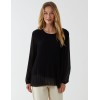 Long Sleeve Pleated Top