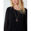 Necklace Pleated Chiffon Top