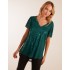 Angel Sleeve V Neck Sequin Top